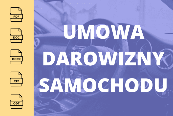 Umowa darowizny samochodu